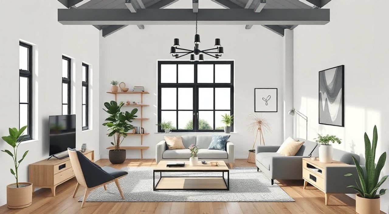 5 Шагов к интерьеру гостиной 12 м² в стиле индастриал
