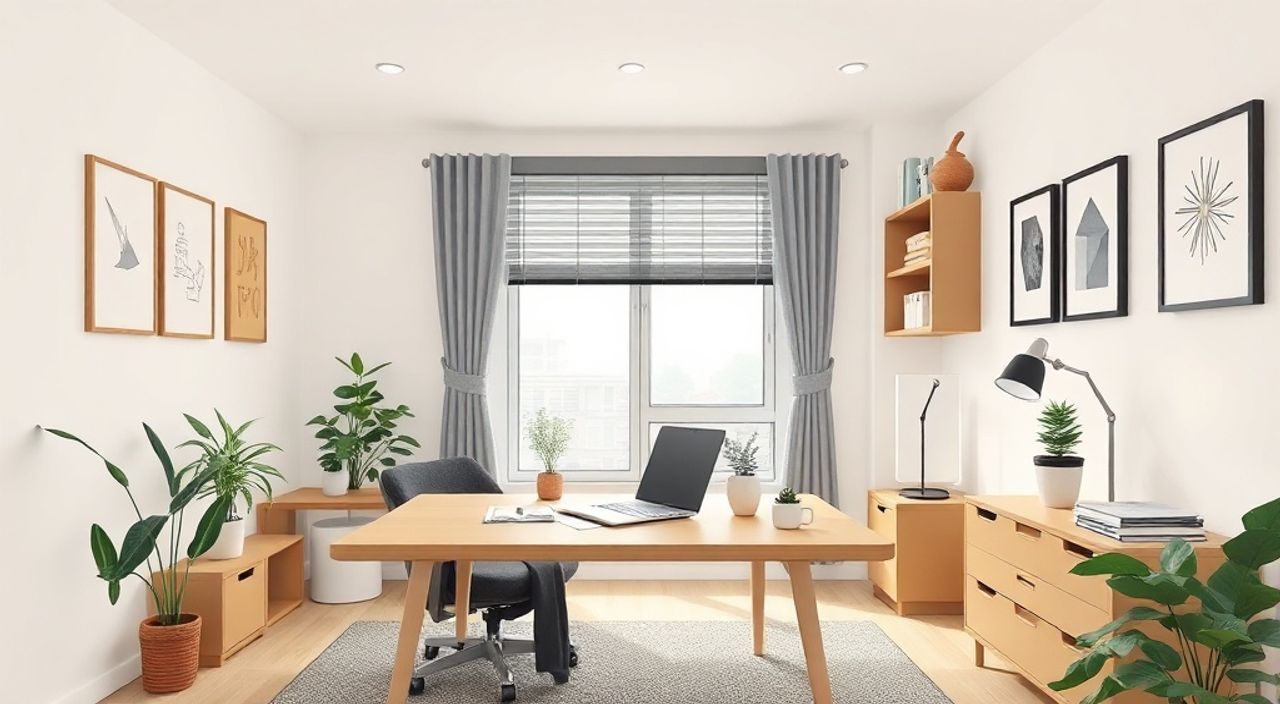 5 Шагов к интерьеру кабинета 7 м² в стиле корейский neomodern