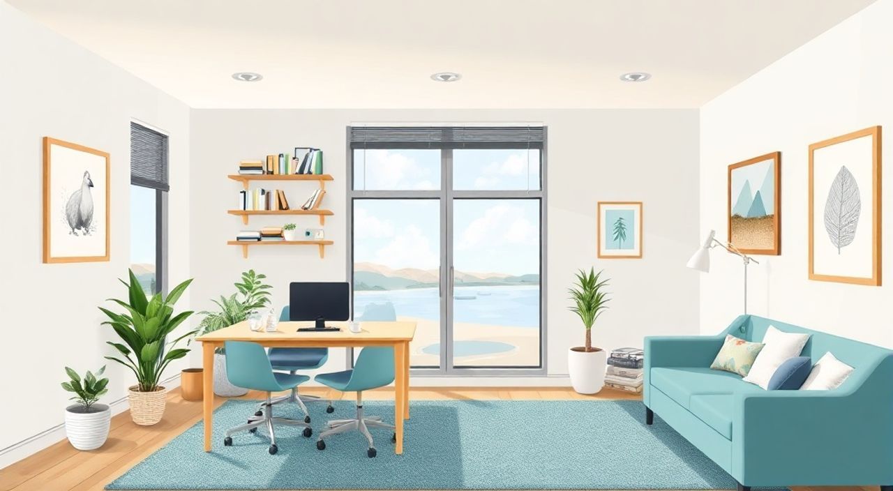 5 Шагов к интерьеру кабинета 8 м² в стиле costal-хэмптонс