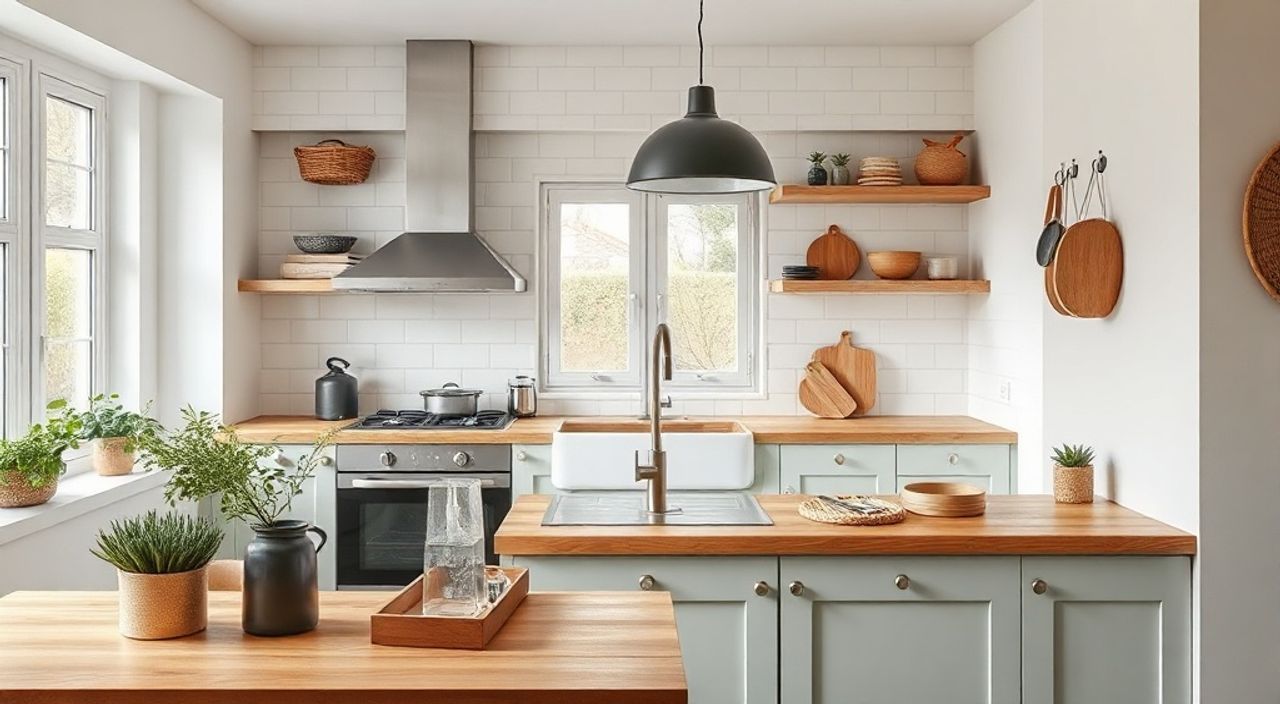 5 Шагов к интерьеру кухни 4,5 м² в стиле сканди