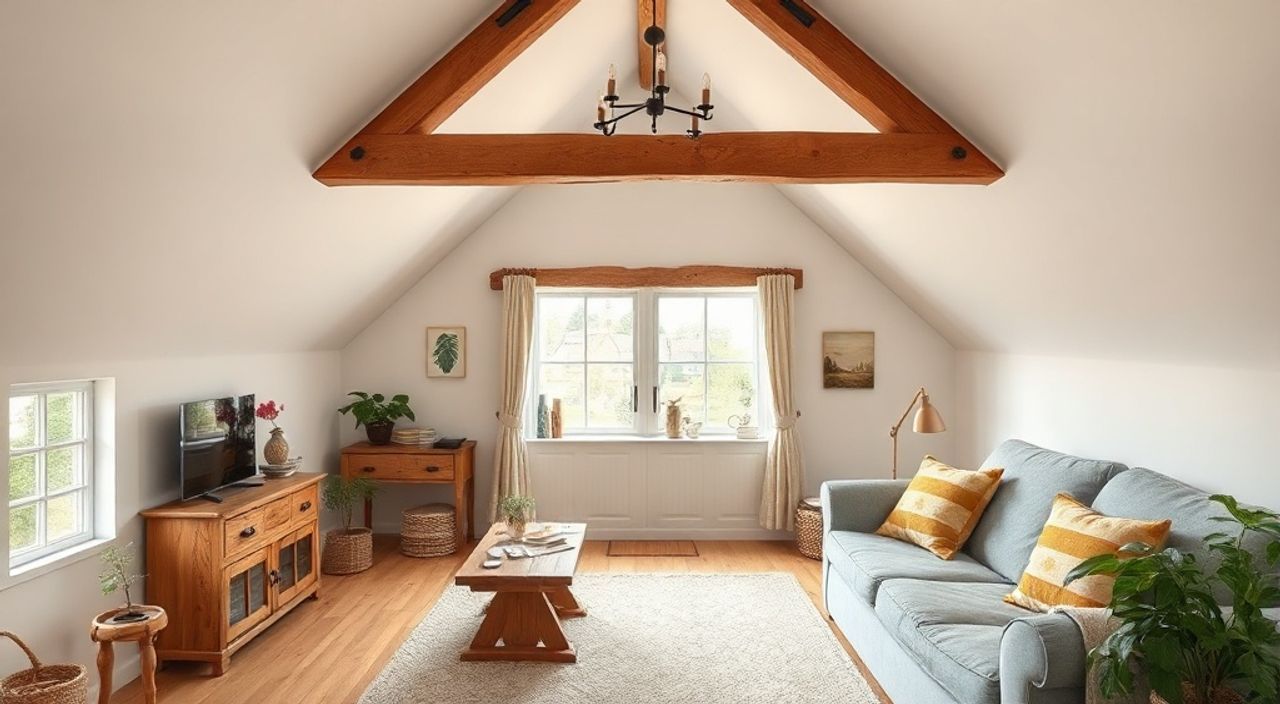 5 Шагов к интерьеру мансарды 12 м² в стиле деревенский кантри
