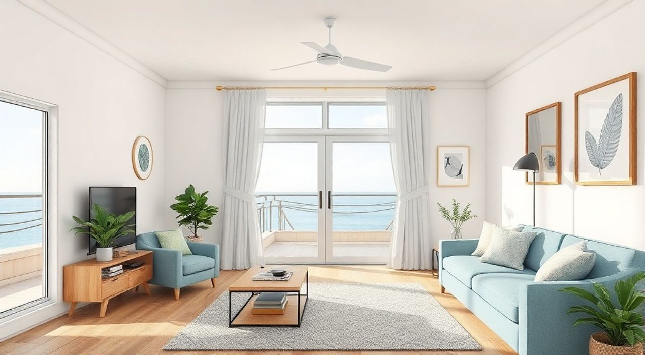 5 Шагов к интерьеру студии 22 м² в стиле costal-хэмптонс