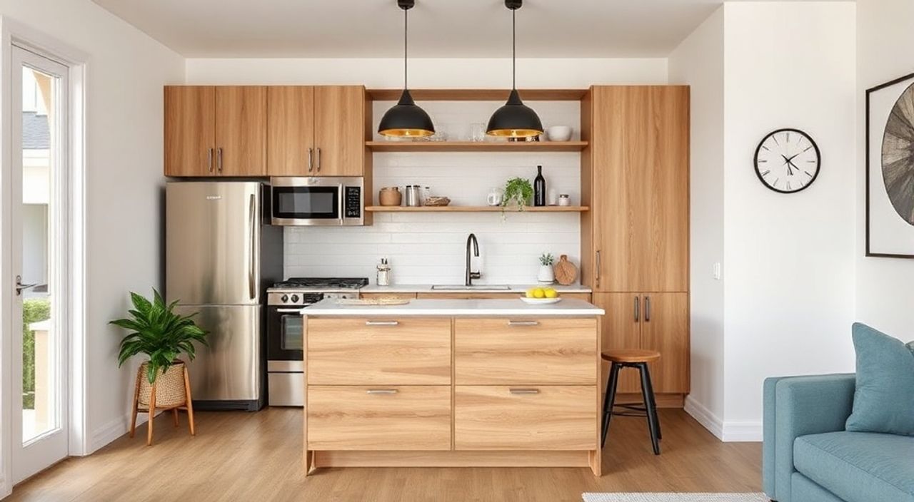 5 Шагов к установке кухонного острова‑пенала в мини‑квартиры 18 м²