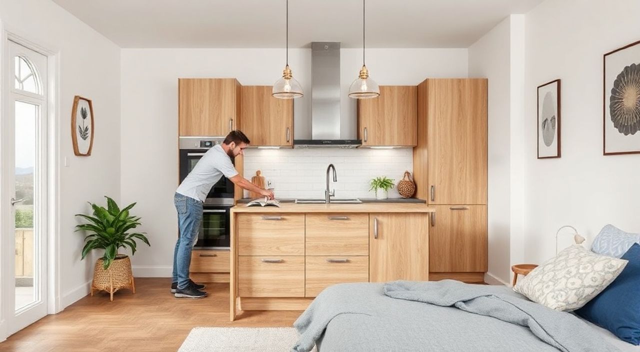 5 Шагов к установке кухонного острова‑пенала в спальни 10 м²