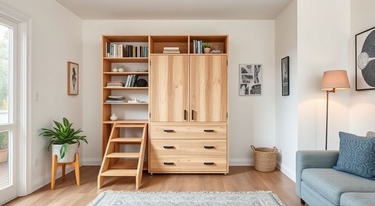 5 Шагов к установке выкатного комода‑лестницы в мини‑квартиры 18 м²