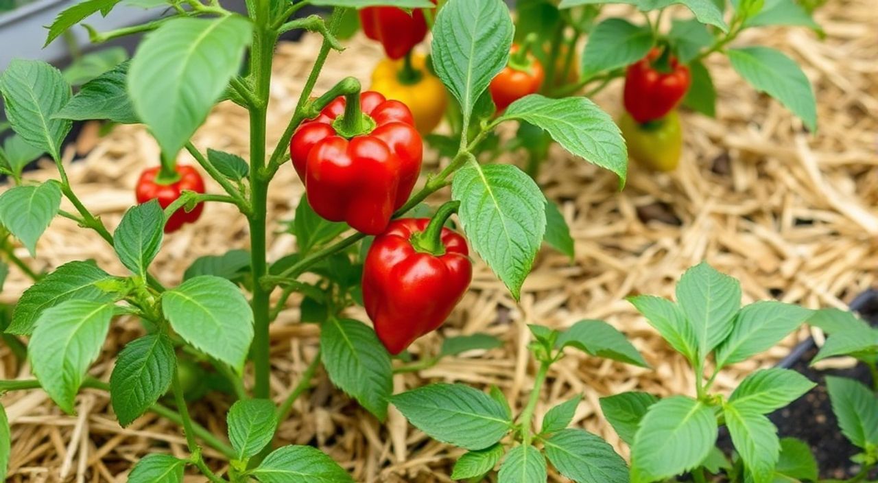 5 Шагов посева перец сладкий с мульчей из соломы