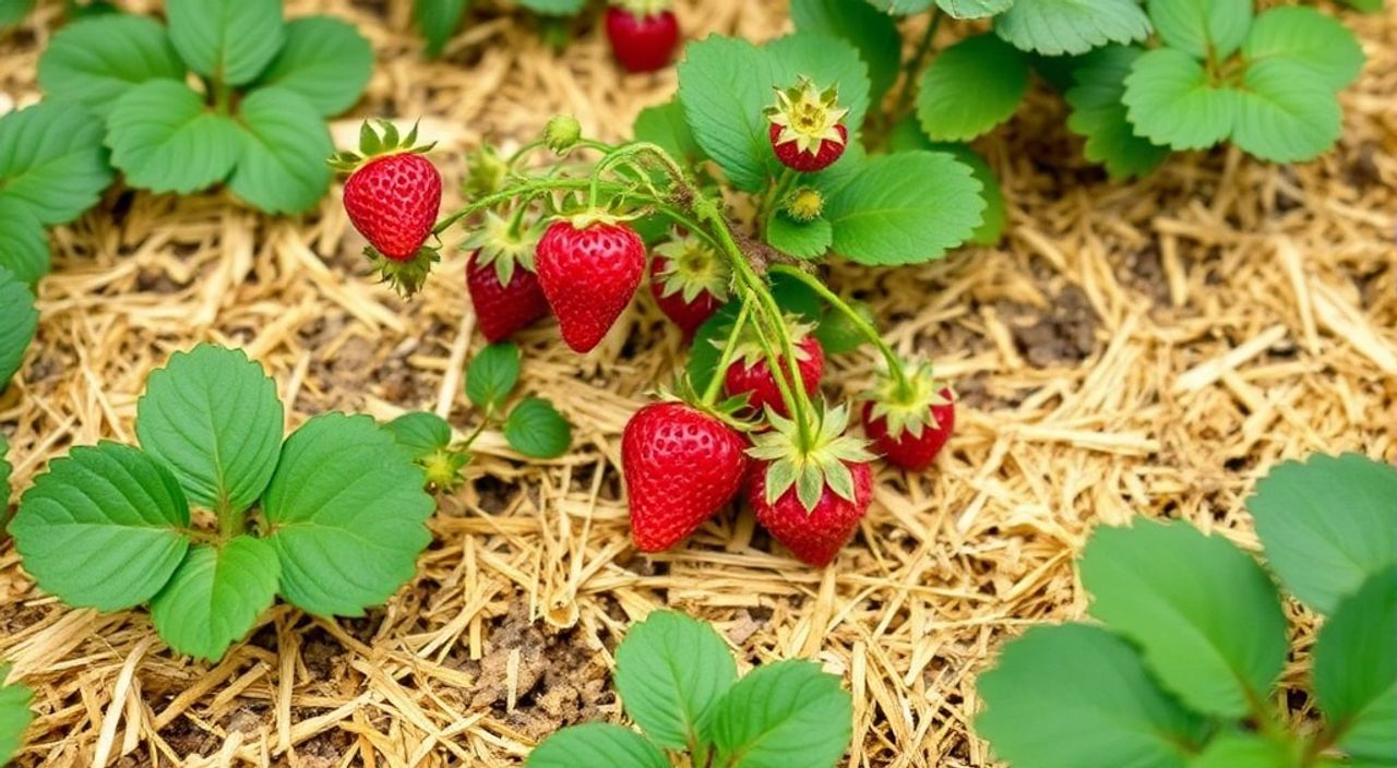 5 Шагов защиты клубники без усов с мульчей соломой