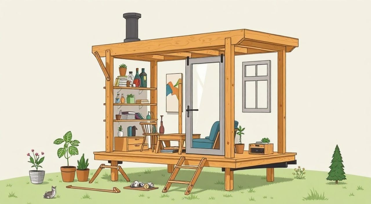 A-frame мини-дом: 15 идей оптимизации DIY-сборки