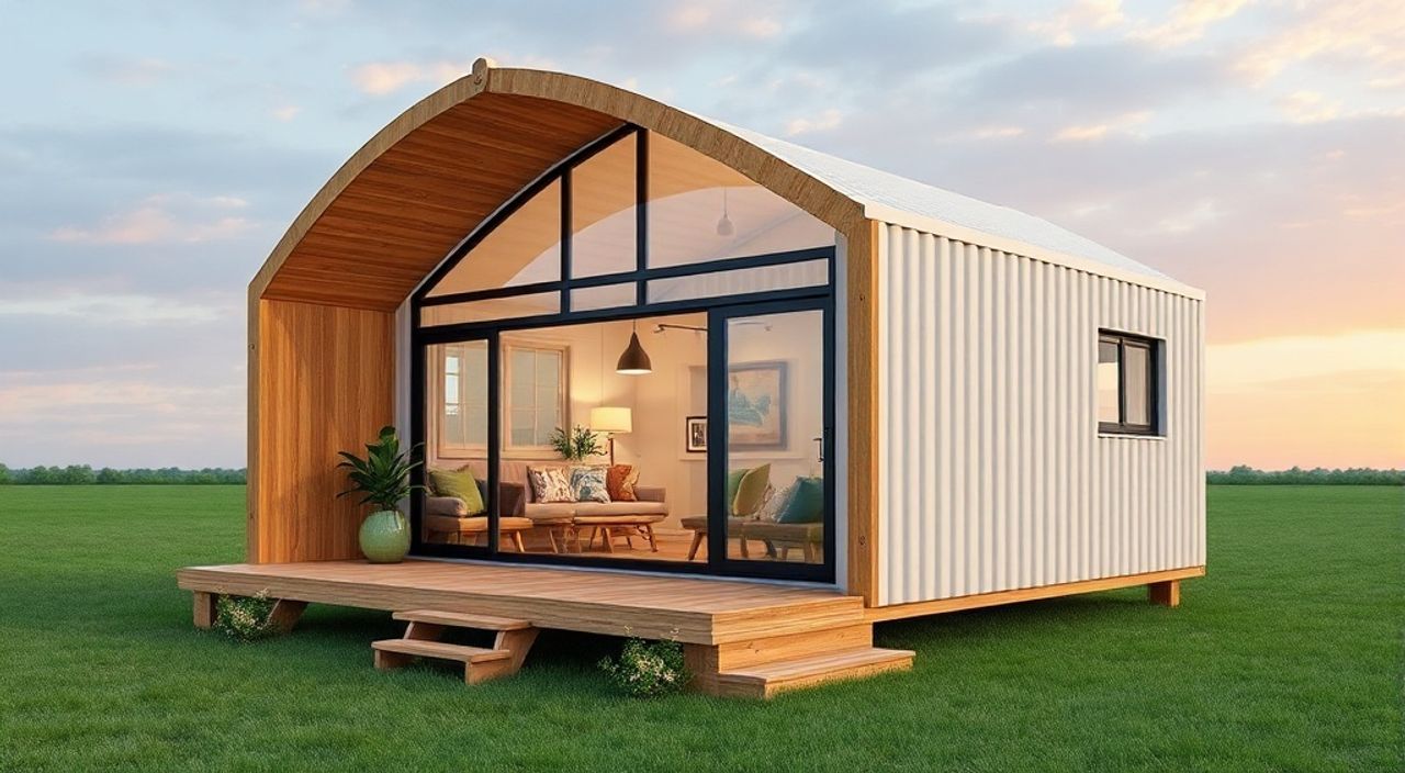 Arched Cabins: решения для дом-контейнер 40ft