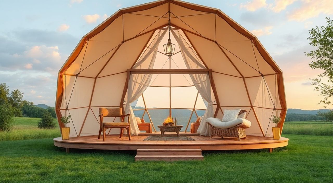 Arched Cabins: решения для Glamping dome