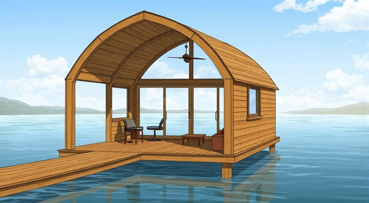 Arched Cabins: решения для лодочный дом