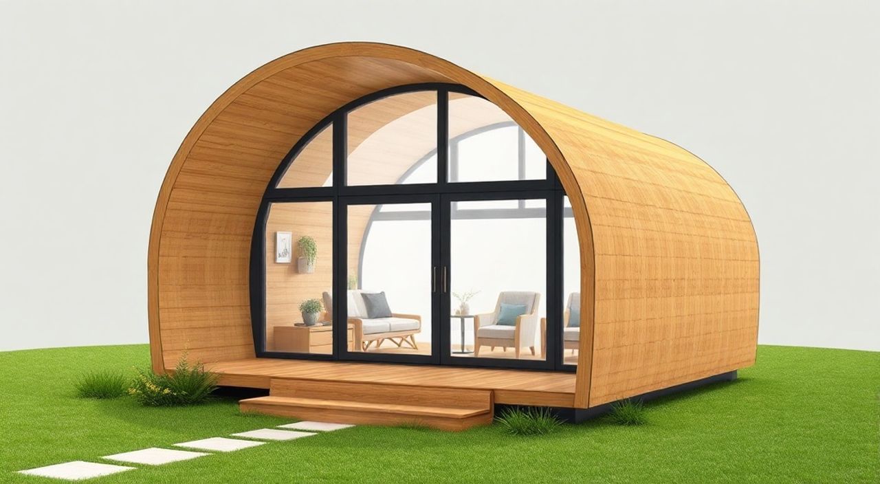 Arched Cabins: решения для складной фасад