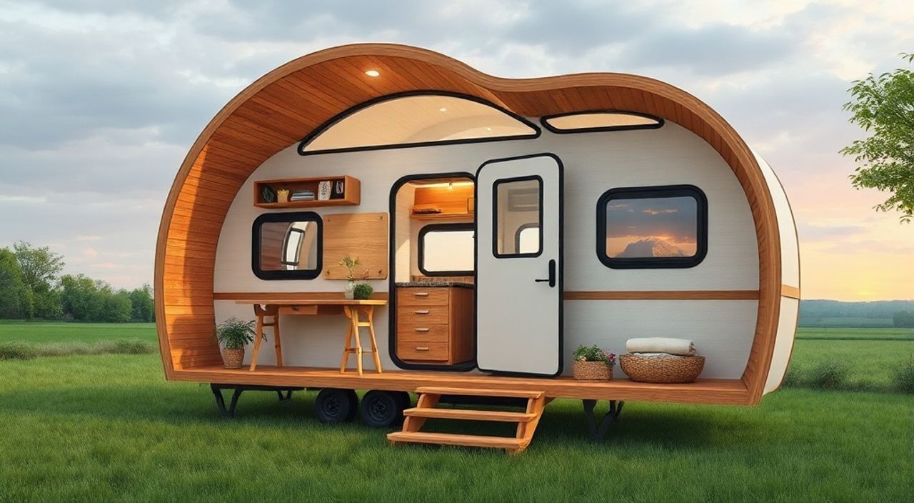 Arched Cabins: решения для жилой фургон
