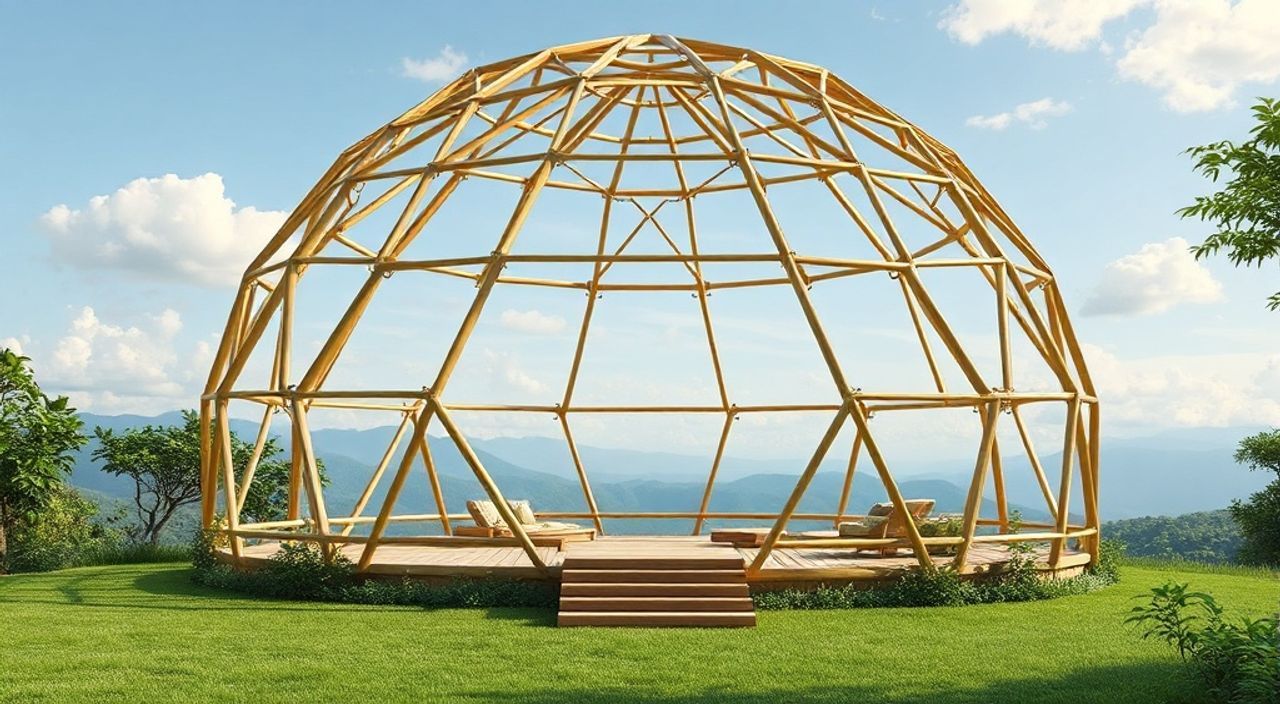 Бамбуковый каркас: 10 причин выбрать для geo-dome