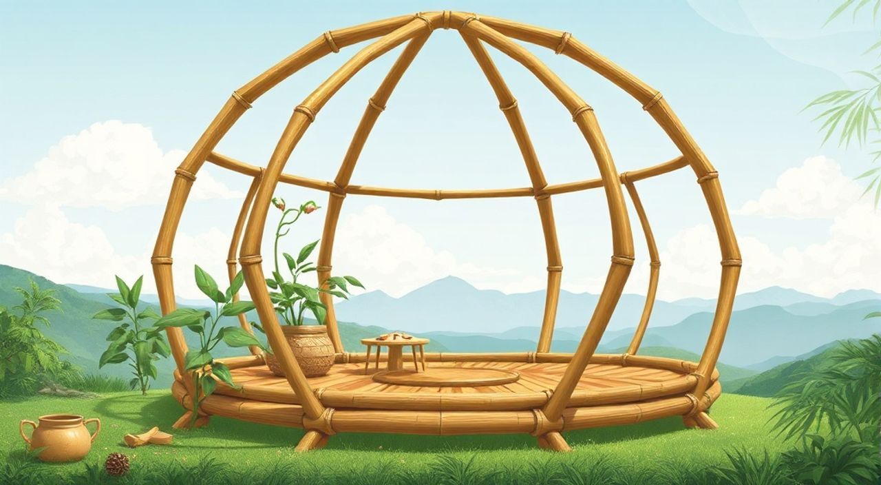 Бамбуковый каркас: 15 причин выбрать для geo-dome