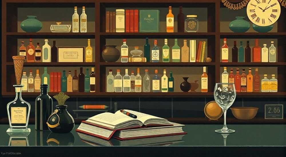 Барная стойка из старых книг: вдохновение в стиле ар‑деко