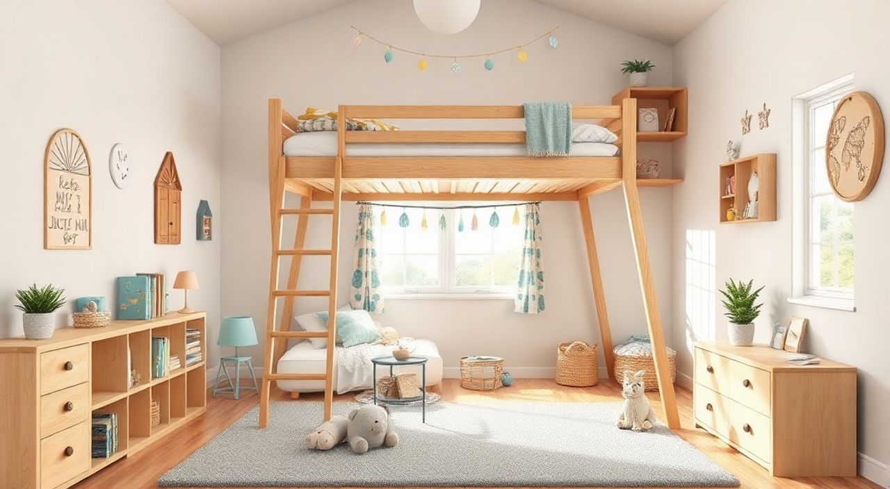 Бюджет детской 8 м²: кровать‑чердака — 10 цифр