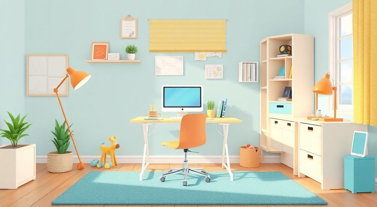 Бюджет детской 8 м²: складного стенда‑office — 5 цифр