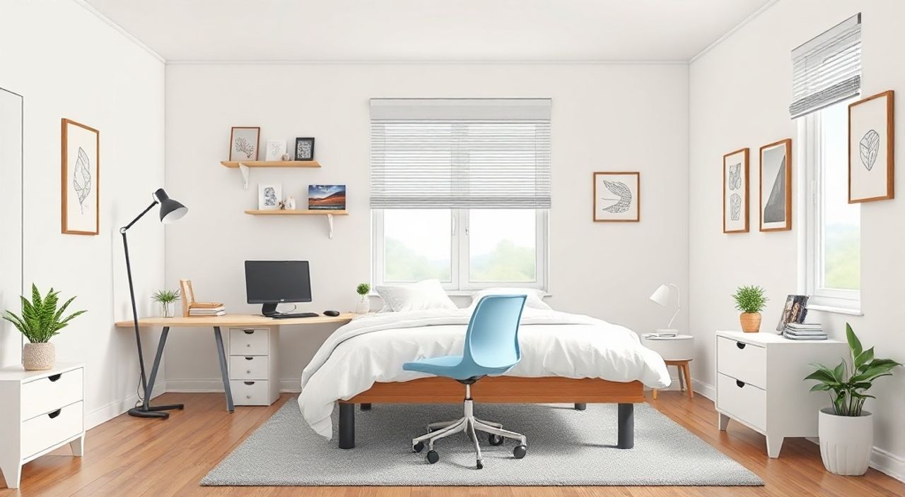 Бюджет спальни 9 м²: складного стенда‑office — 15 цифр