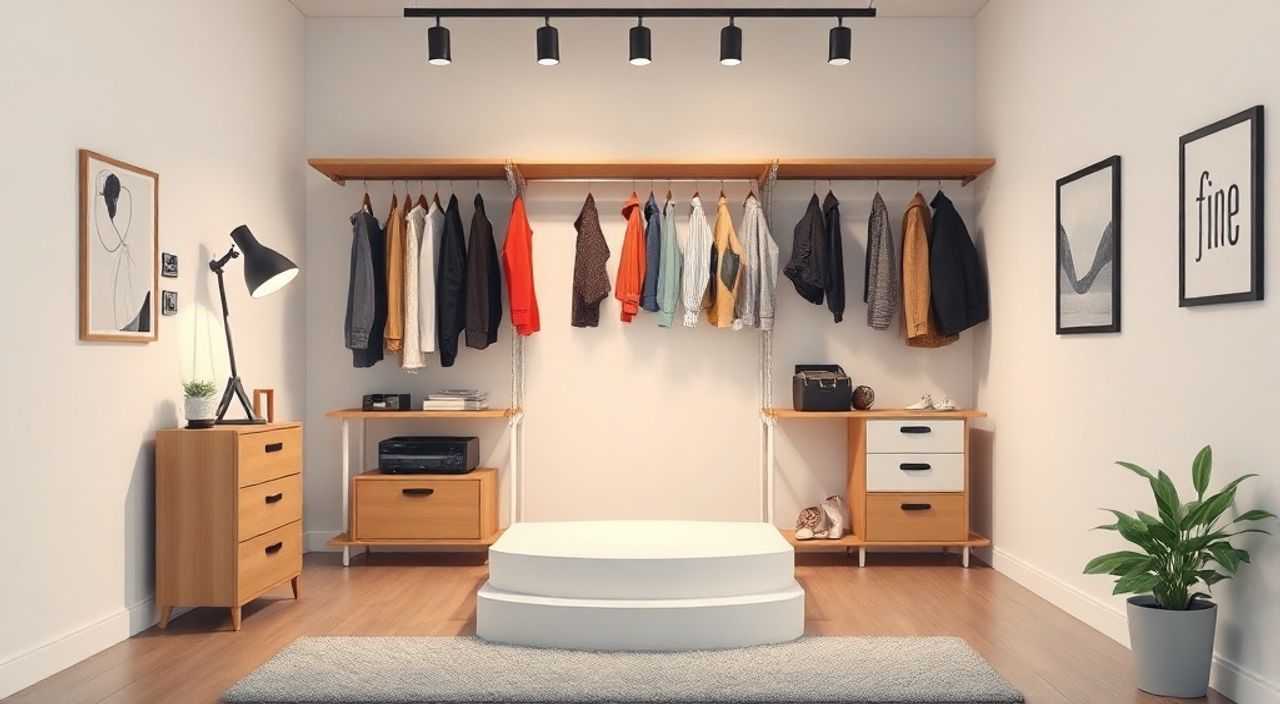 Бюджет студии 18 м²: подиума‑гардероба — 10 цифр