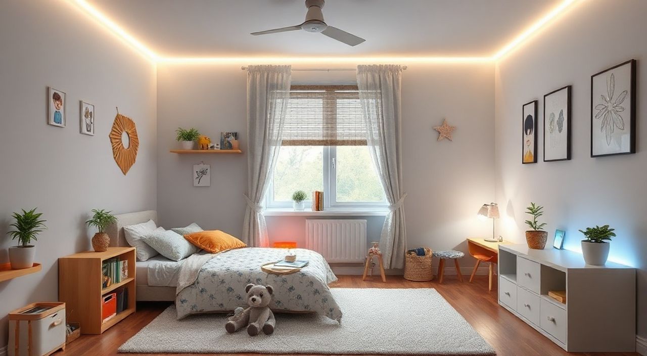 Бюджетное решение: LED-ленты — 15 идей для детской 8 м²