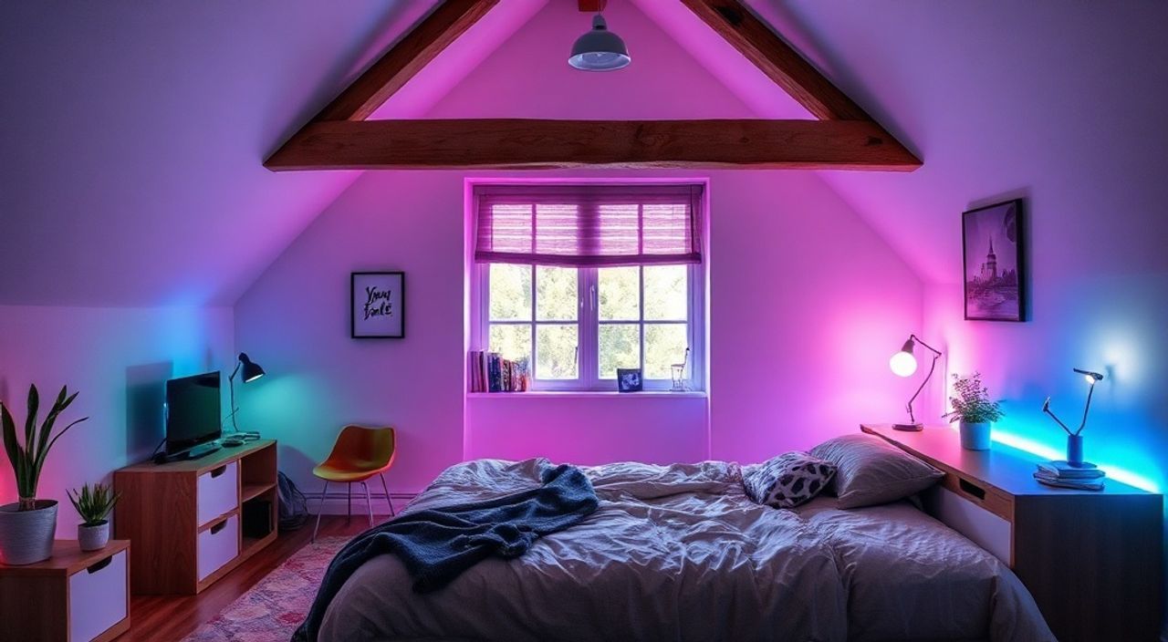 Бюджетное решение: умную RGB-подсветку — 15 идей для подиума-спальни