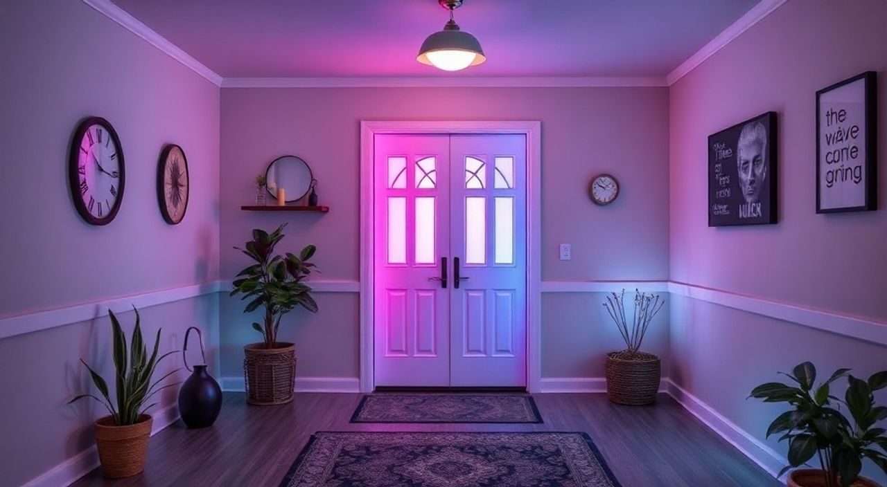 Бюджетное решение: умную RGB-подсветку — 5 идей для прихожей 3 м²