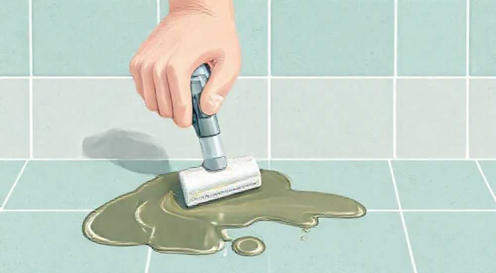 Чем отмыть масло от линолеума