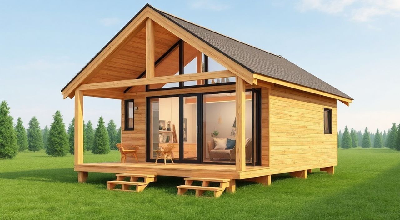 Дерево-клееный брус: 5 причин выбрать для A-frame мини-дом