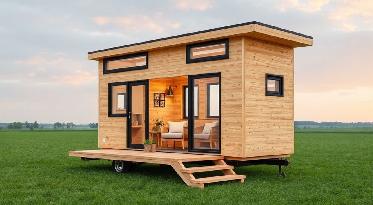 Дерево-клееный брус: 5 причин выбрать для складной tiny‑house