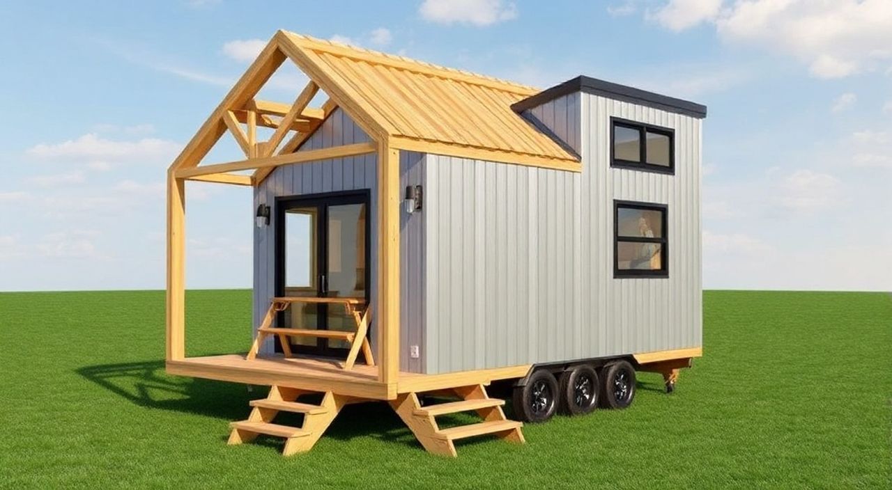 DIY: A-frame мини-дом из алюминиевый сэндвич-панель — 15 шагов