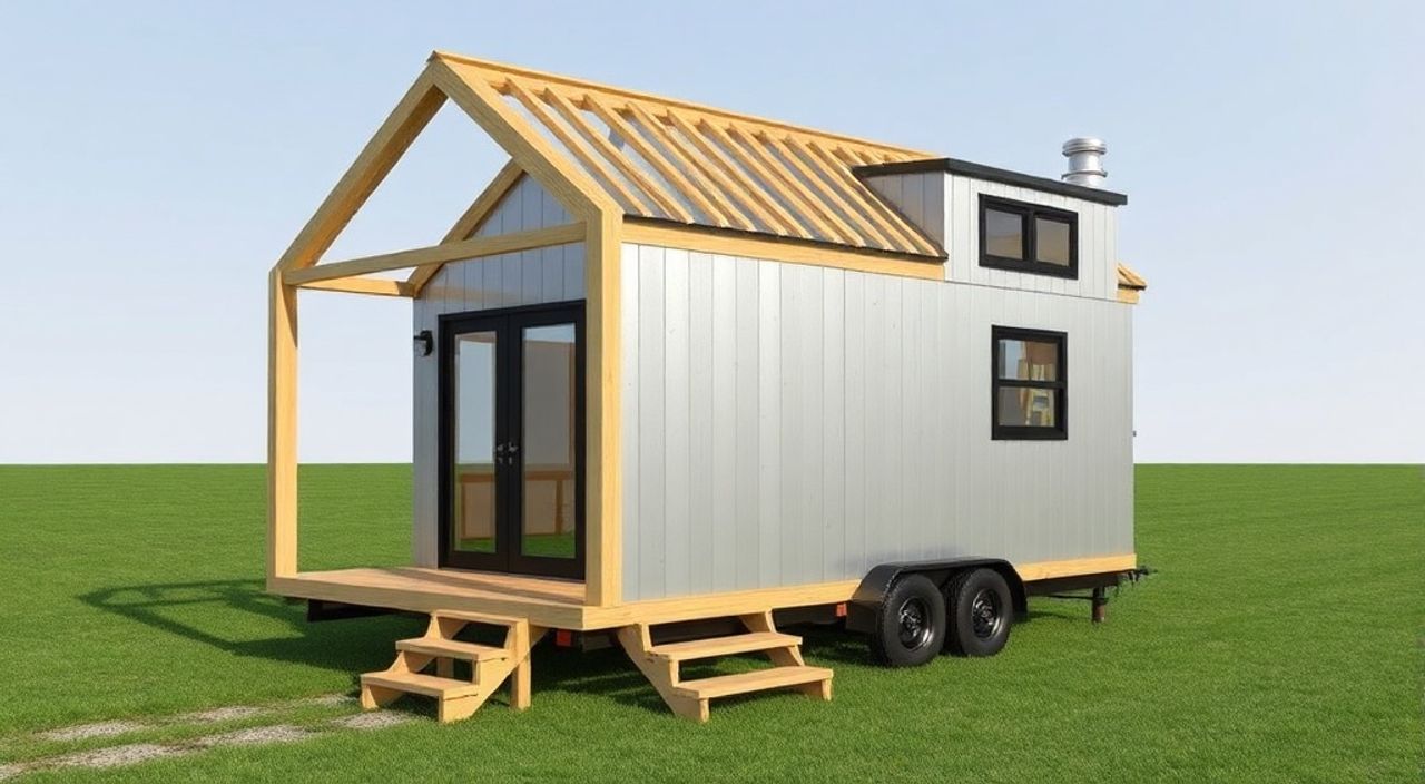 DIY: A-frame мини-дом из алюминиевый сэндвич-панель — 5 шагов