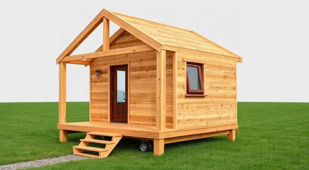 DIY: A-frame мини-дом из дерево-клееный брус — 10 шагов