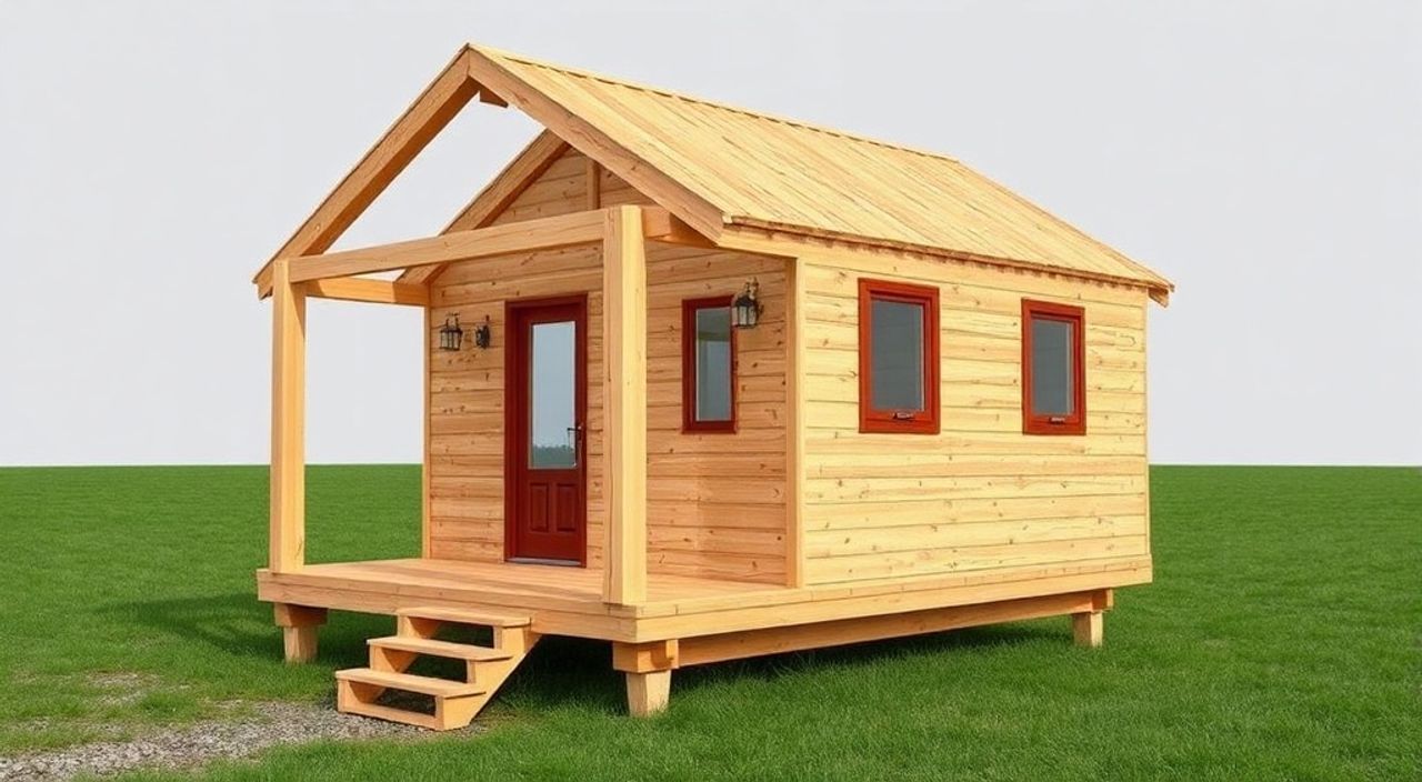 DIY: A-frame мини-дом из дерево-клееный брус — 5 шагов
