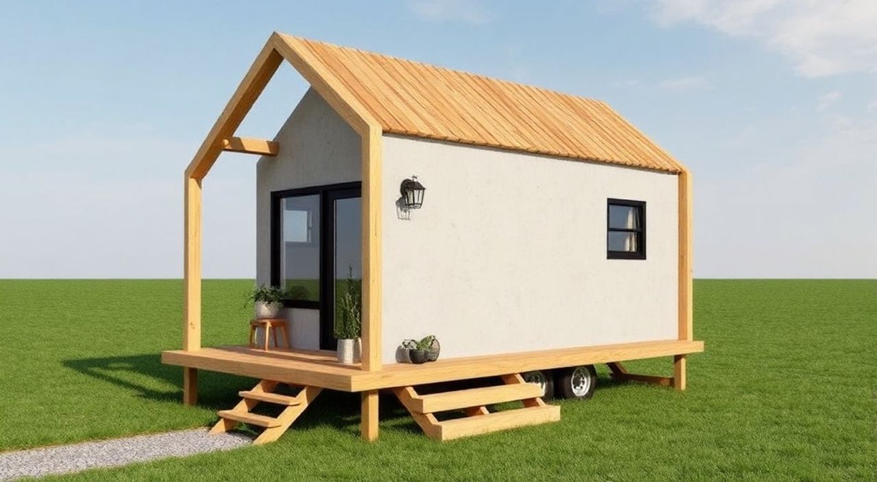 DIY: A-frame мини-дом из фиброцемент — 15 шагов