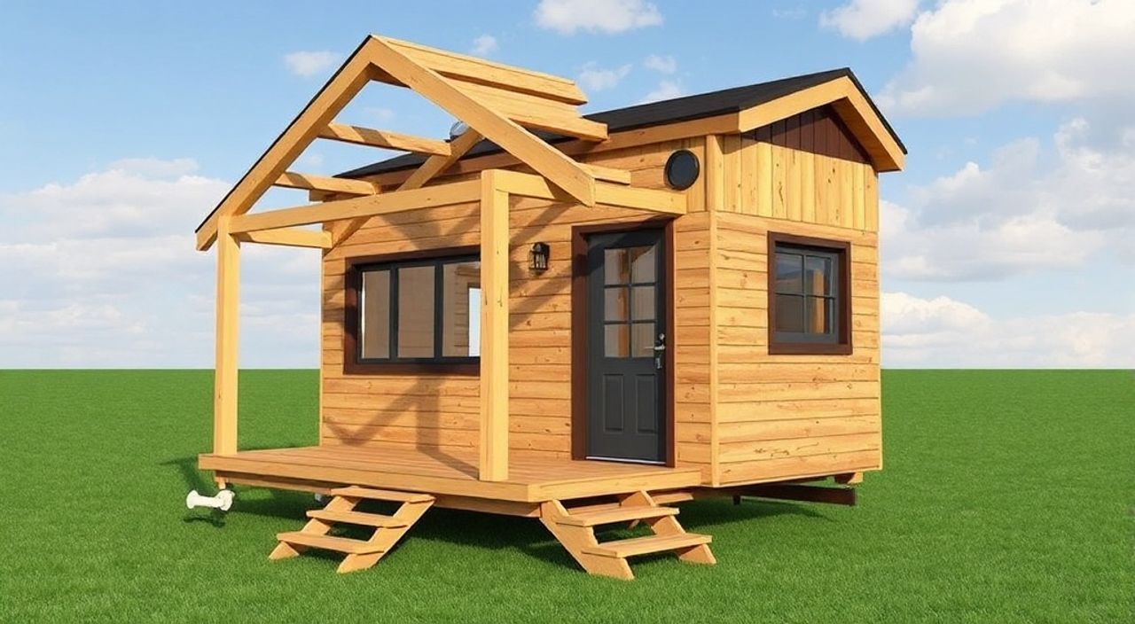 DIY: A-frame мини-дом из клееный ЛВЛ — 15 шагов