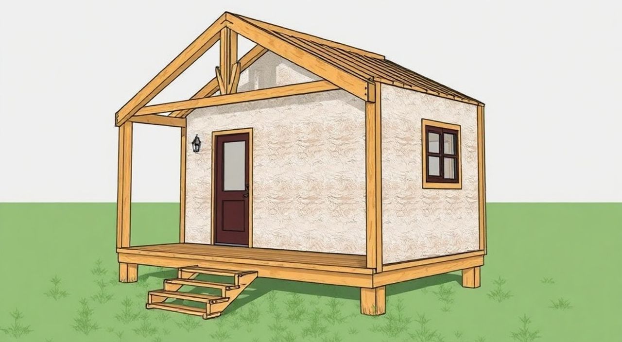 DIY: A-frame мини-дом из PIR-утеплитель — 5 шагов