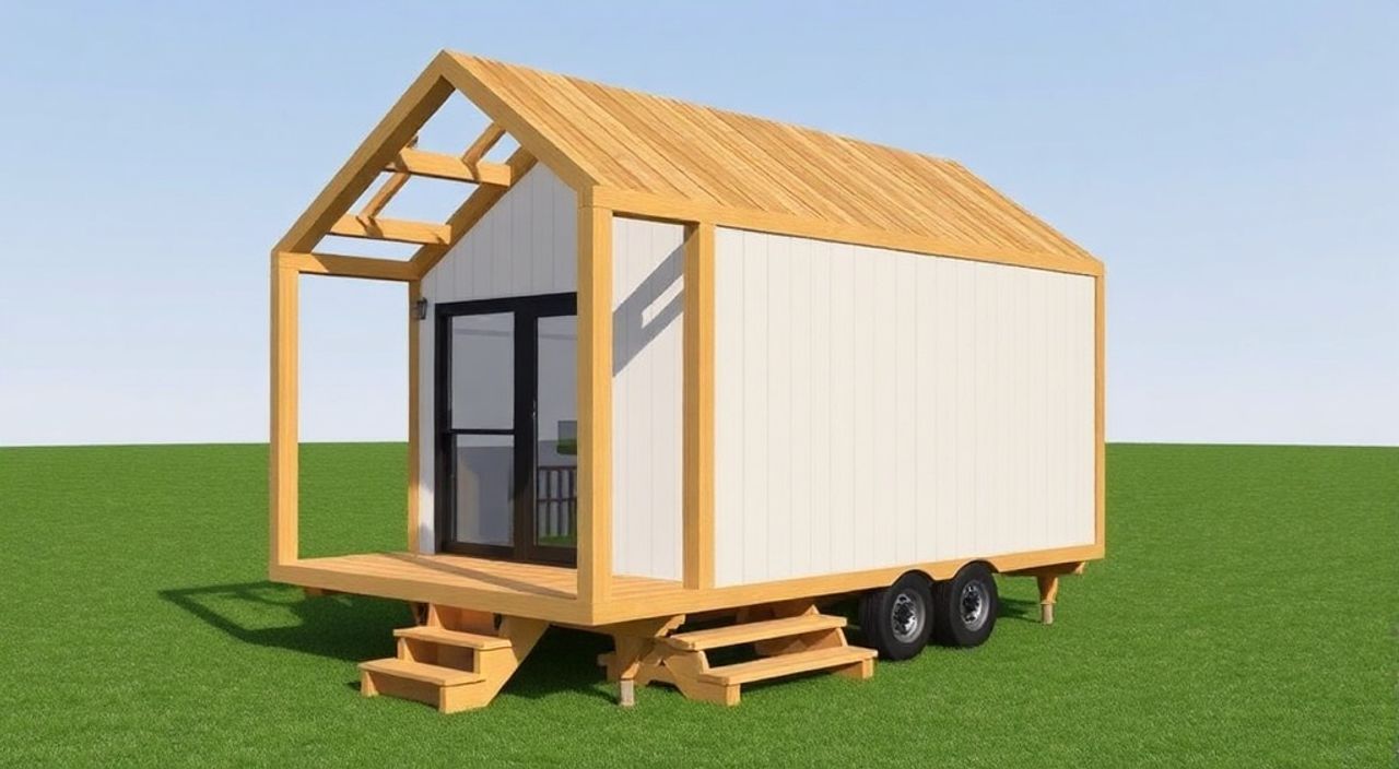 DIY: A-frame мини-дом из полиуретановая сэндвич-панель — 10 шагов