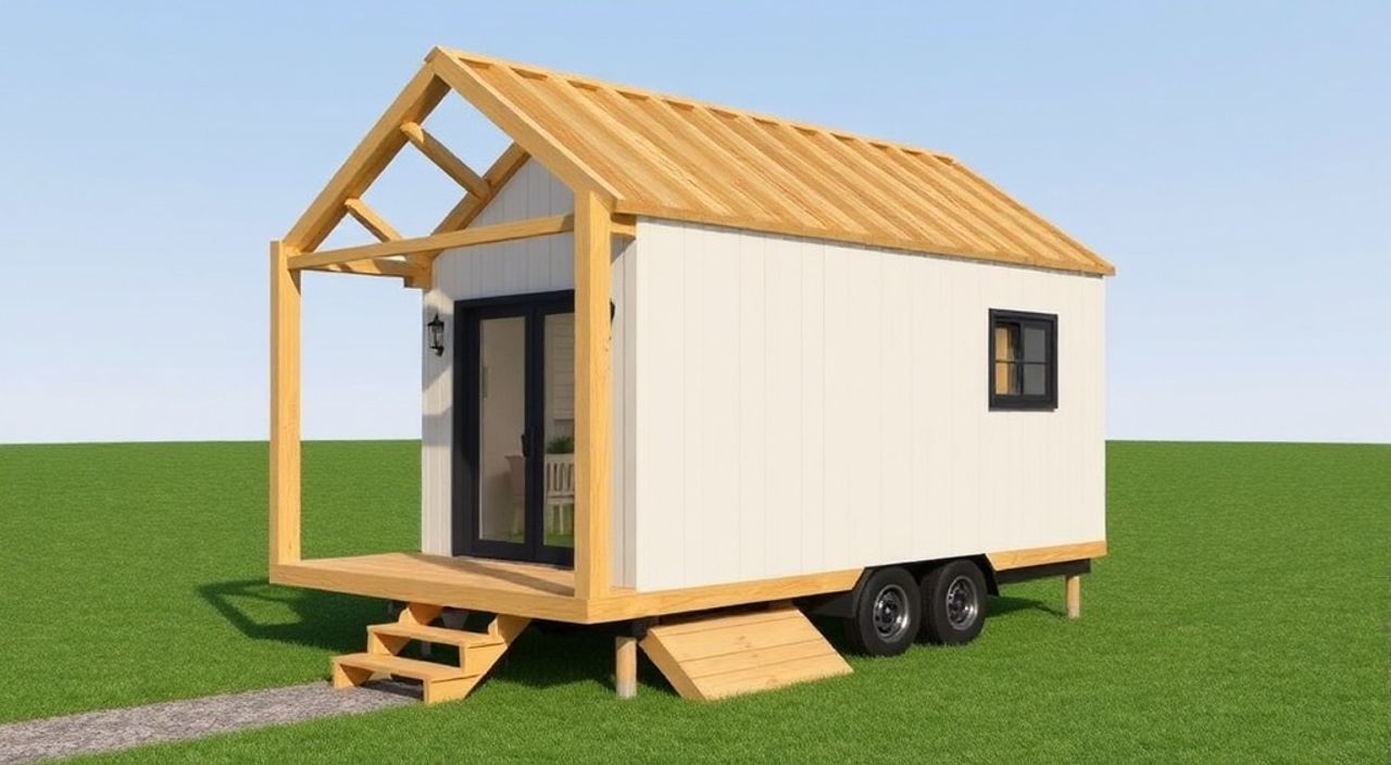 DIY: A-frame мини-дом из полиуретановая сэндвич-панель — 15 шагов