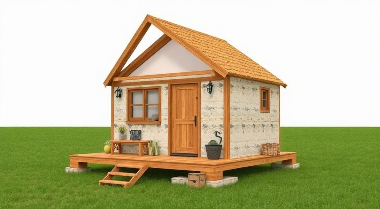 DIY: A-frame мини-дом из ручной саман — 10 шагов