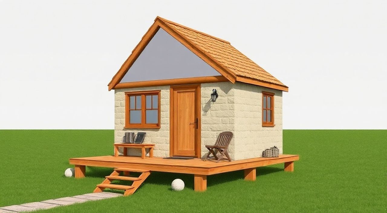 DIY: A-frame мини-дом из ручной саман — 15 шагов