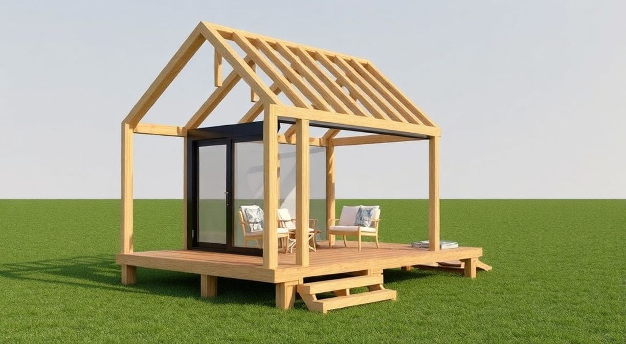 DIY: A-frame мини-дом из структурный полимер — 10 шагов