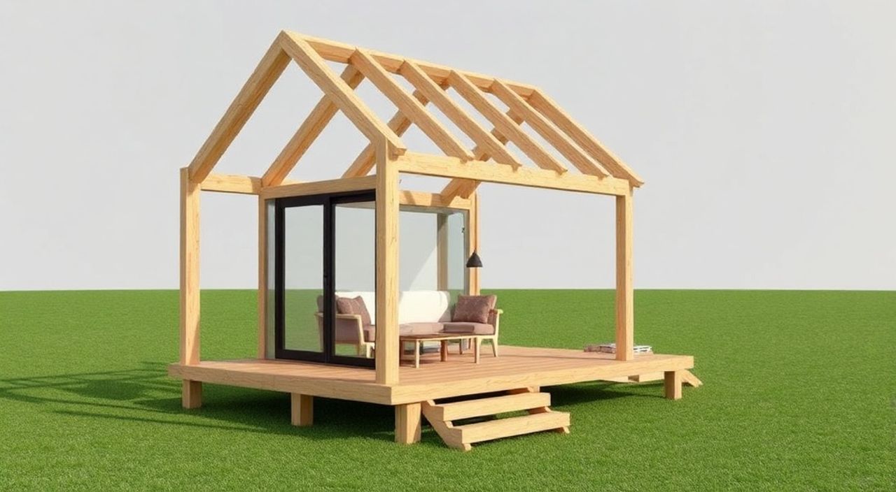 DIY: A-frame мини-дом из структурный полимер — 5 шагов