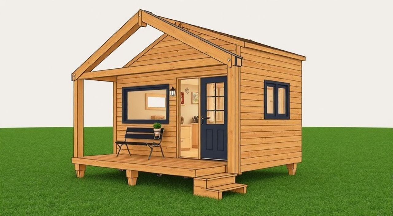 DIY: A-frame мини-дом из Thermowood — 10 шагов