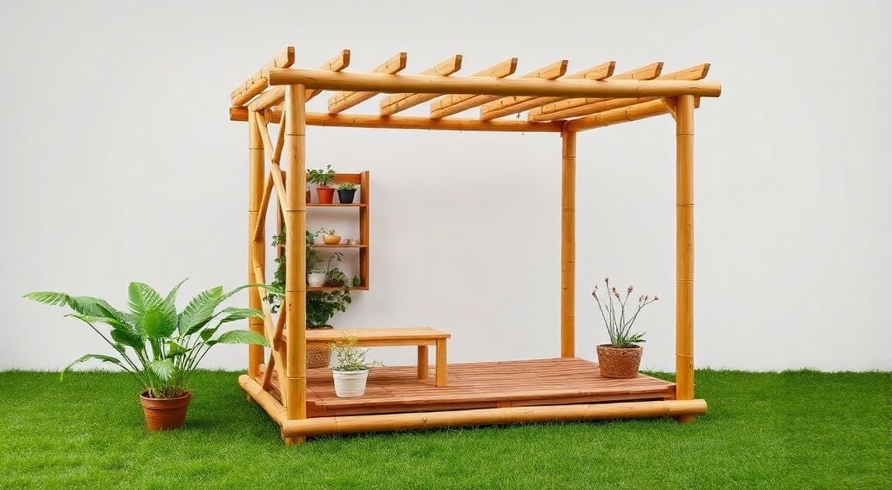 DIY: Eco‑cab из бамбуковый каркас — 15 шагов