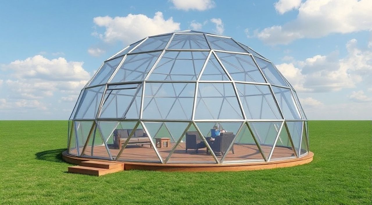 DIY: geo-dome из алюминиевый сэндвич-панель — 10 шагов
