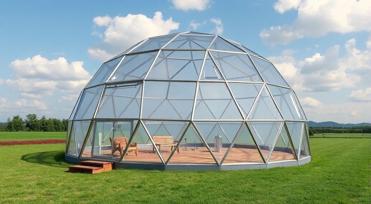 DIY: geo-dome из алюминиевый сэндвич-панель — 15 шагов