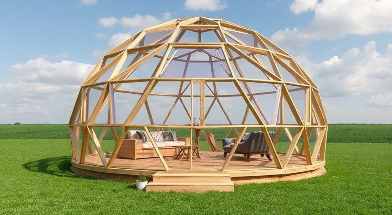 DIY: geo-dome из CLT-панели — 10 шагов
