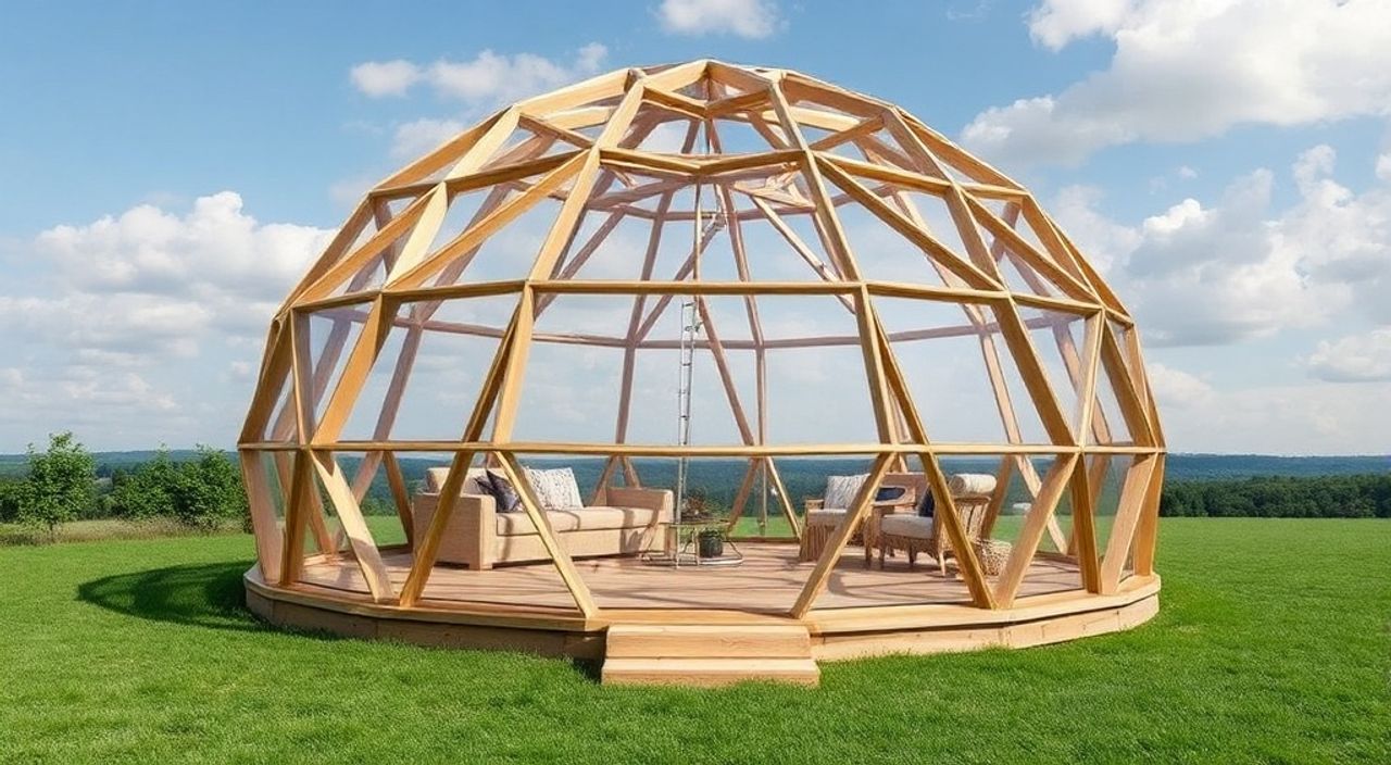 DIY: geo-dome из CLT-панели — 15 шагов