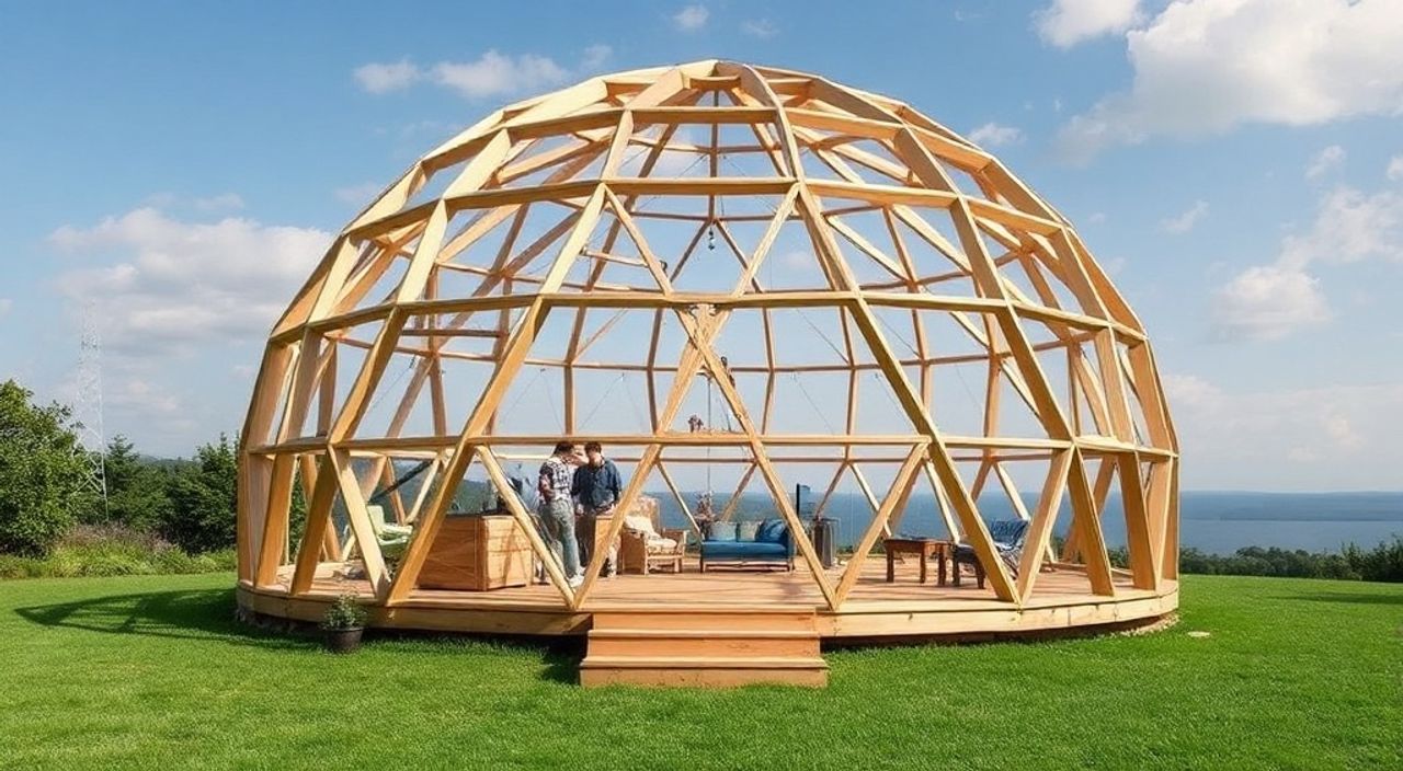 DIY: geo-dome из клееный ЛВЛ — 15 шагов